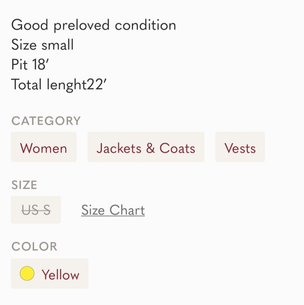 Beautiful yellow lightweight comfy jacket size 38 - Picture 3 of 3